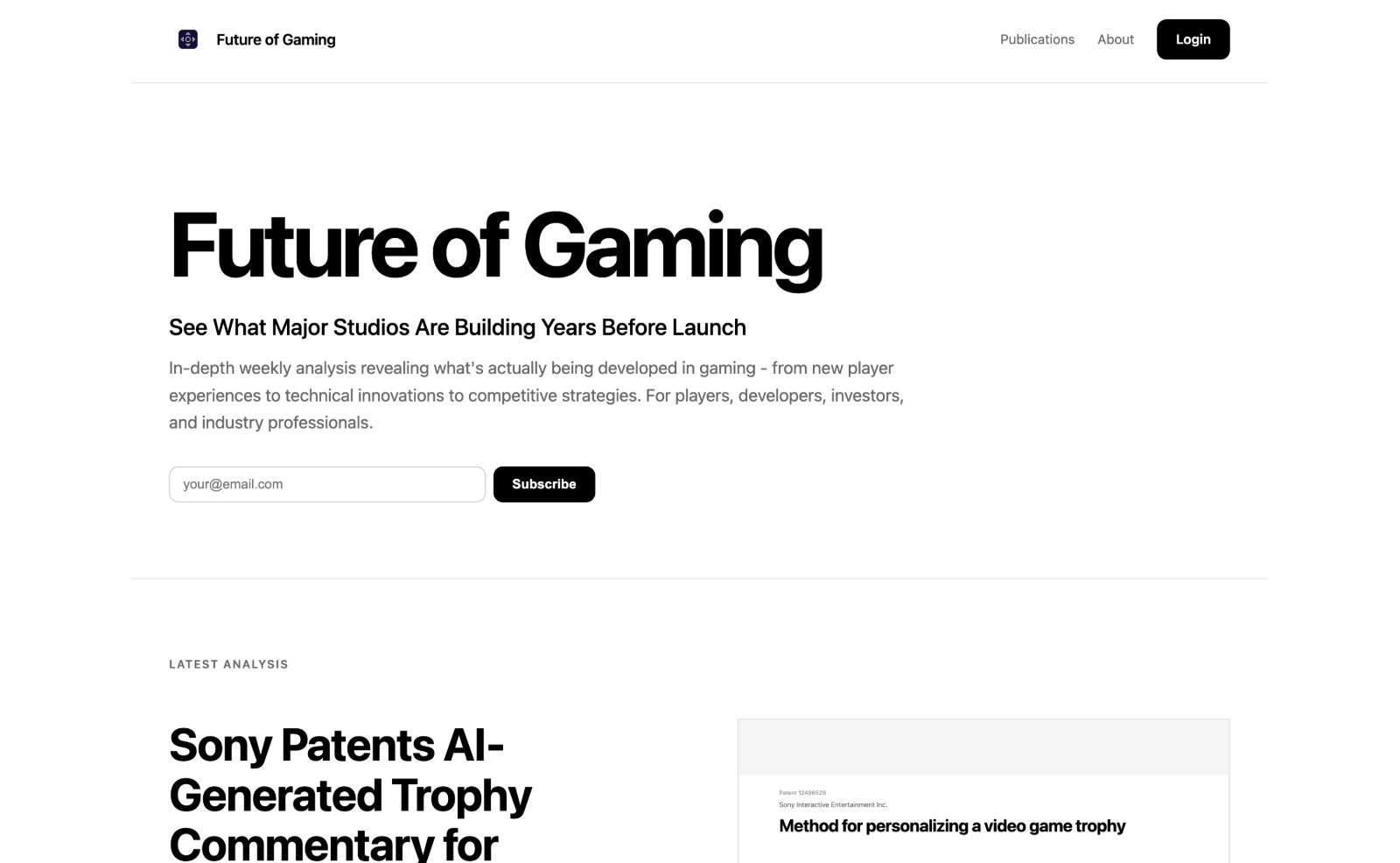 Screenshot of Future of Gaming: See what major studios are building years before launch